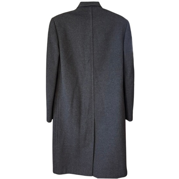 Vintage Crombie Overcoat Sz 44R Charcoal Gray Aberdeen Scotland Made in USA - Picture 2 of 9